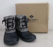 Sperry Top-Sider STS81732 Women's 7M Black/Gray Saltwater Core Duck Boots