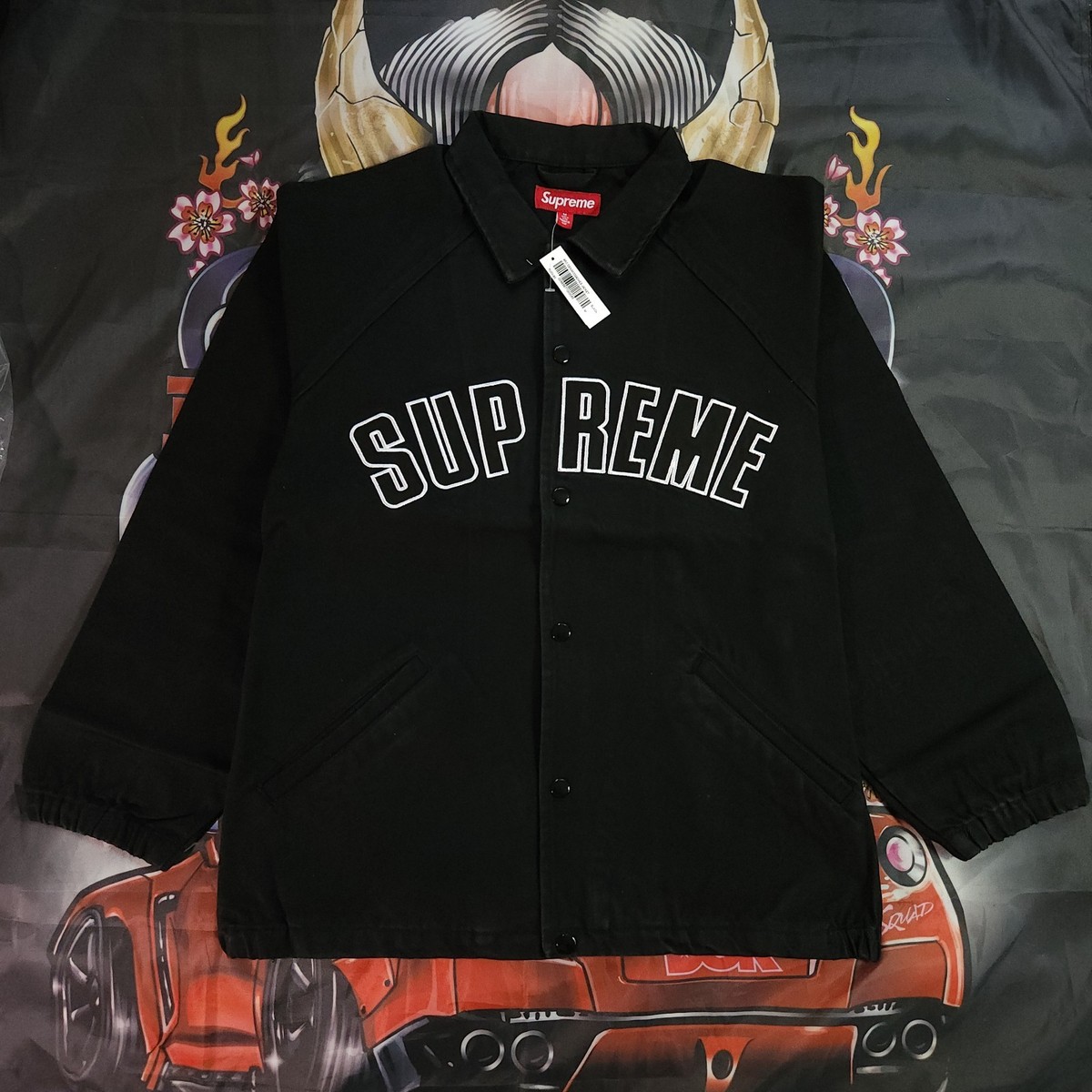 【Supreme】Arc Denim Coaches Jacket 黒 L Supreme Arc Denim Coaches Jacket (SS24) - $178