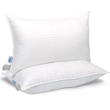 Cozy Dream Goose Feather and Down Pillows - RDS Certified, 100% Cotton Cover,...
