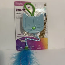 Smartykat Twirly Tail Hanging Elec Teaser Cat Toy Spins & Twirls Exercise New