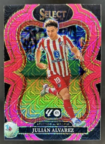 2025-26 Panini Select La Liga Julian Alvarez Mezzanine Pink Mojo Prizm #/99