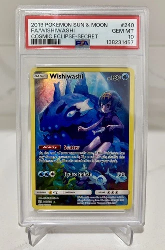 Pokemon Wishiwashi 2019 Cosmic Eclipse 240/236 PSA 10