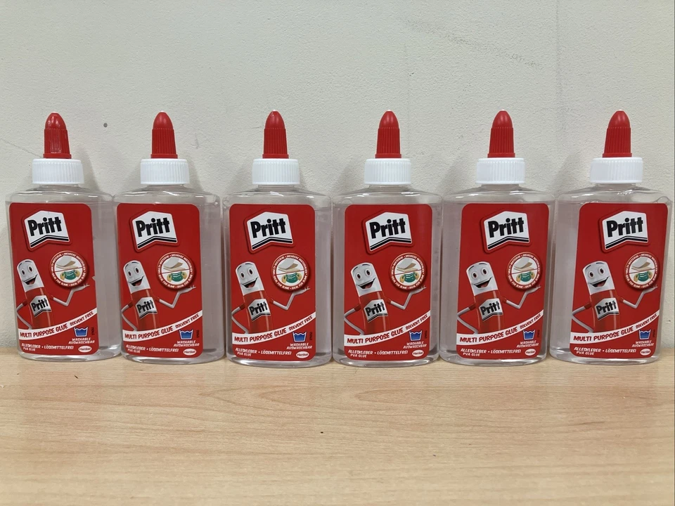 Multi Purpose PVA Glue For Crafts Paper Cardboard Wood 145g X 6 Bottles - Image 1 of 3