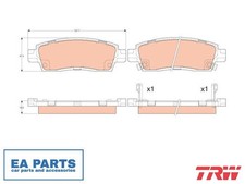 Brake Pad Set, disc brake for BUICK ENCLAVE TRW GDB4455