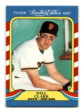 Will Clark 1987 Fleer Limited Edition #8 San Francisco Giants NM-MINT