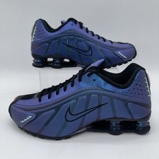 Nike Men's Size 11 Shox R4 (HQ3446 001) Blue Running Sneaker Sports
