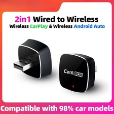 Wireless CarPlay Dongle Wireless Android Auto Adapter 2in1 AI Smart Box Systems