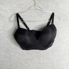 Auden Women Bra Black Nursing Size 38DDD Lightly Lined Wirefree