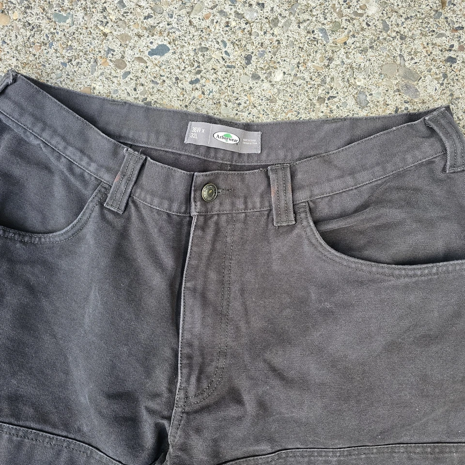 Pantalones Arborwear Original Tree Climbers Doble Rodilla Lona Para Hombre 36x32 (34x30) Foto 4 de 4