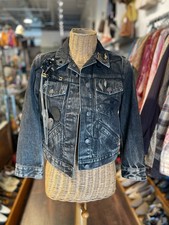 Marc Jacobs Black Cotton Denim Cropped longsleeve Jacket