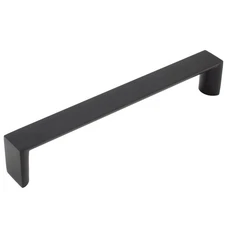 Plateau Cabinet Pull, 160 Millimeters, Matte Black by Stone Harbor Hardware