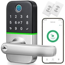 Keypad Smart Door Lock with Handle: Keyless Entry Door Lock - Smart Lock for
