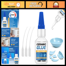 Ceramic Repair Glue Kit 30g - Waterproof Adhesive for Pottery, Porcelain, Mugs
