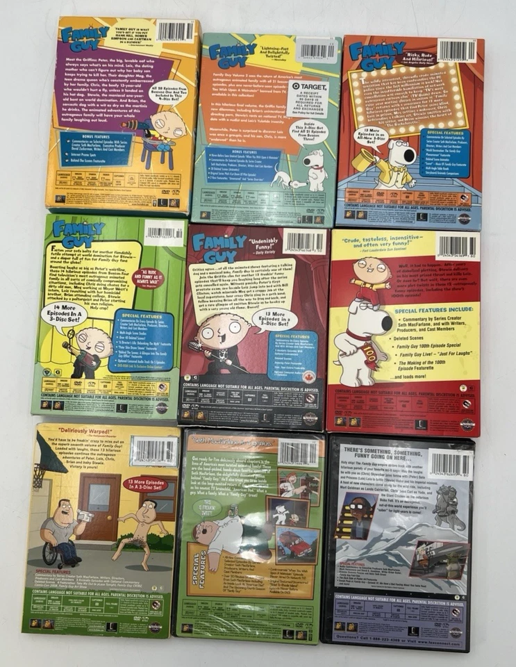 FAMILY GUY COMPLETE SERIES DVD SEASON 1-7 & FREAKIN SWEET, SOMETHING DARK SIDE - Image 2 of 4
