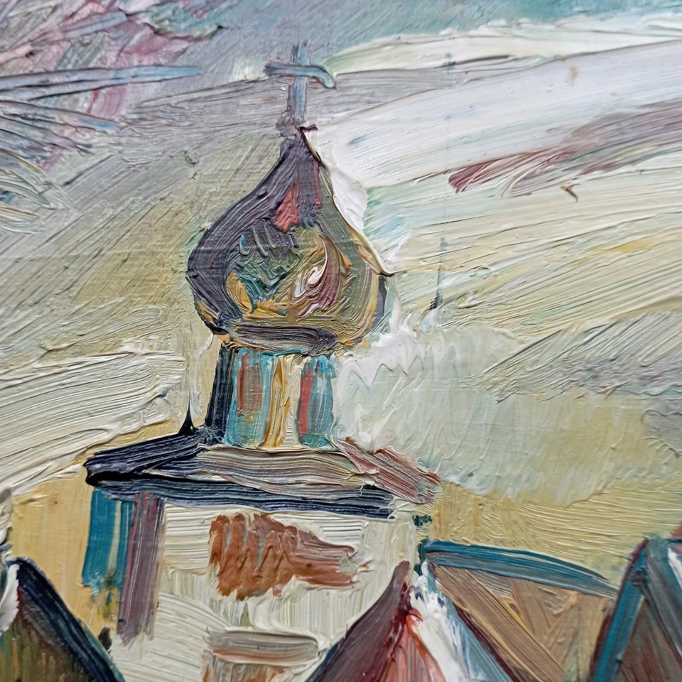 Gemälde „Vor dem Sturm“. Russische / Leningrader Künstler Alexander Borkow - Bild 3 von 4