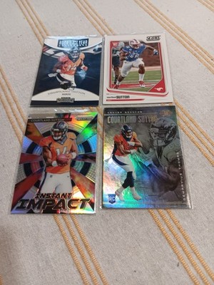 Cortland Sutton 2018 Score- Prizm Instant Impact- Illusions- Contenders Rookie