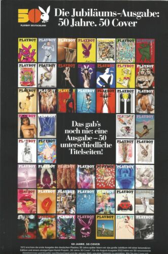Playboy Magazine 08 August 2022. 50 Jahre-50 Cover. No. 38/50. Michel Haddi - Photo 2 sur 2