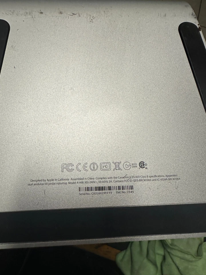 Apple iMac Early 2013 A1418 Computer, Intel Core I3, 1.4ghz, 4GB Memory, 500gb - Image 3 of 4