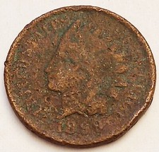 1899 Indian Head Cent - 1 Cent Coin USA ~ Worn
