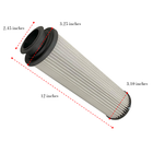 2 filtri HQRP per Hoover EmPower senza sacco; Turbopower senza sacco
