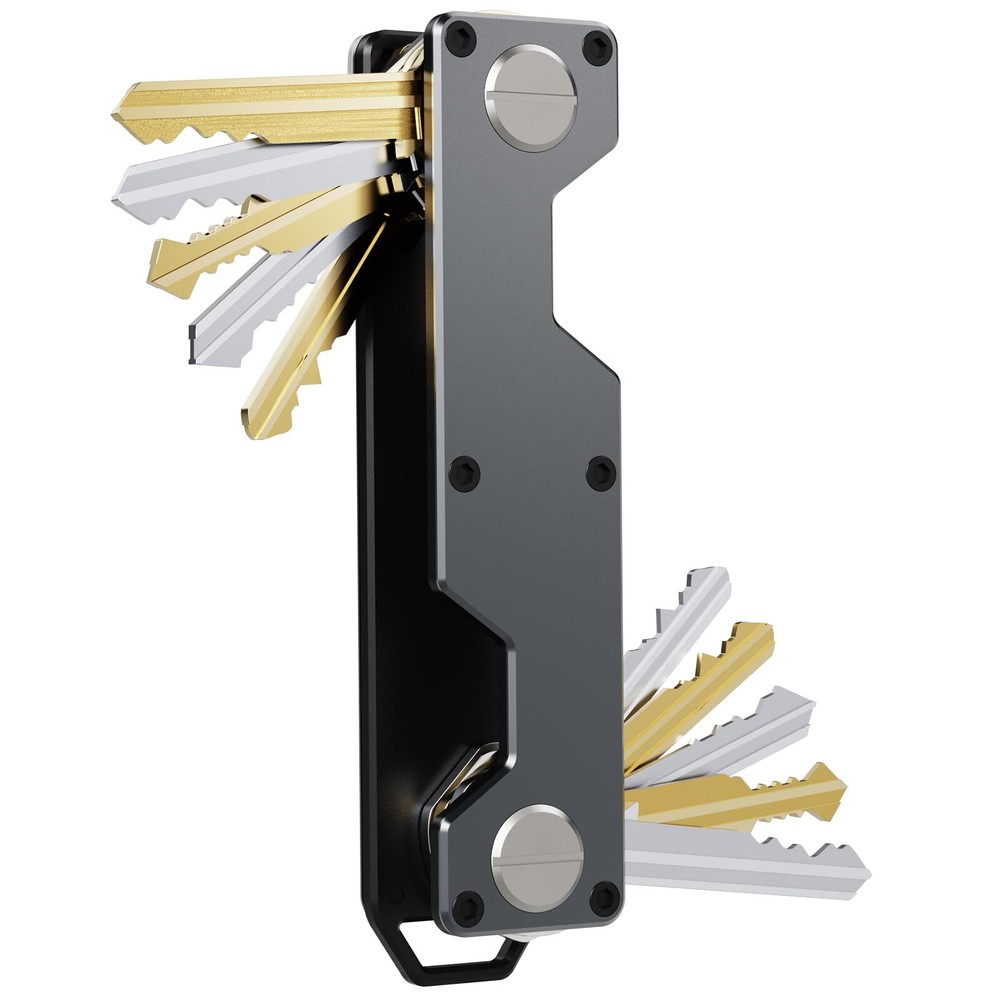 Compact Key Holder Organizer for Keychain Key Ring Case
