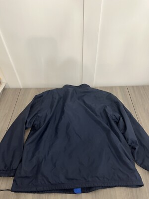 VTG Reebok Nylon Windbreaker Zip Up Jacket Navy Sz XXL Poly VTG Reebok Nylon Windbreaker Zip Up Jacket Navy Sz XXL Poly