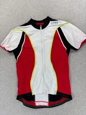 Gore Bike Wear Full Zip Short Sleeve Cycling Jersey (Men's Large) Red