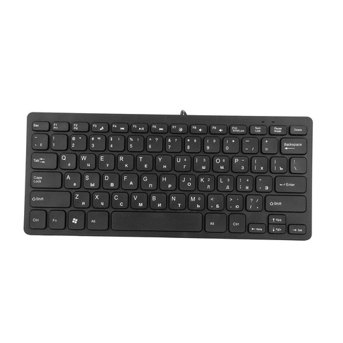 (Russian) Wired Keyboard 78 Keys Compact Small Language Wired Keyboard USB - Picture 2 of 23