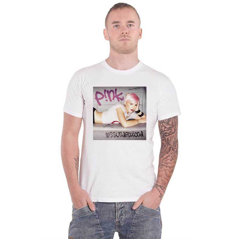 Official Missundaztood Pink Unisex T-Shirt in White
