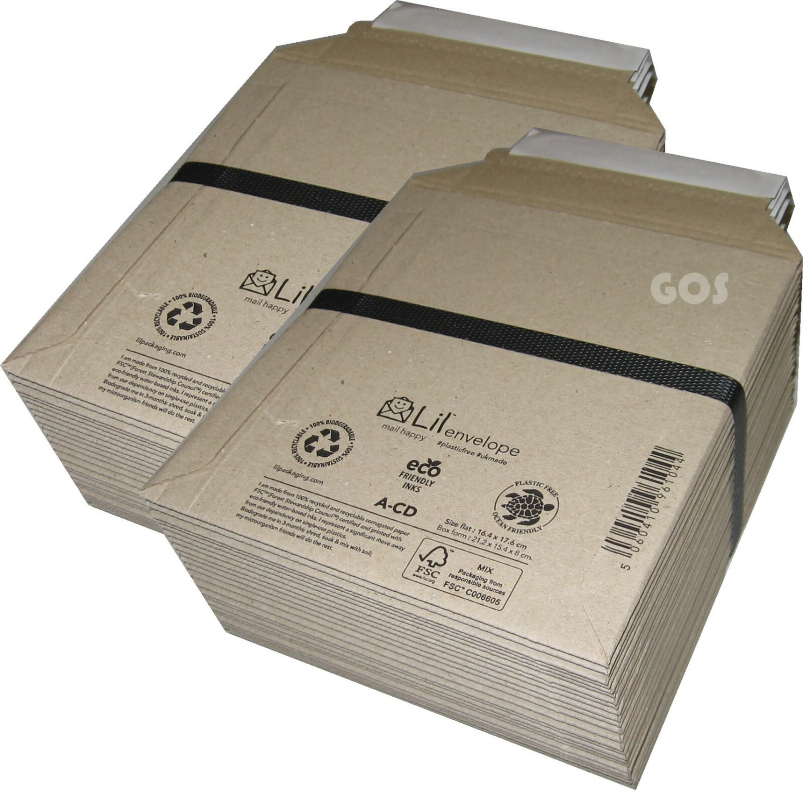 Posting Envelopes Strong Plastic Free Mailers Eco Packaging 150x165x[0