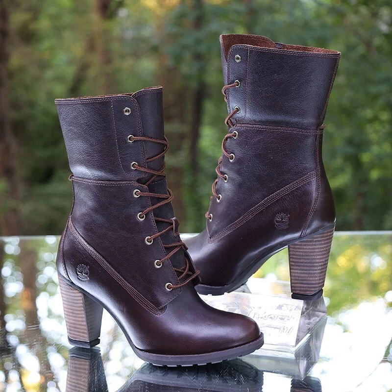 Timberland Stivali Donna Stratham Heights Pieghevoli Taglia 7 Marrone 8623A