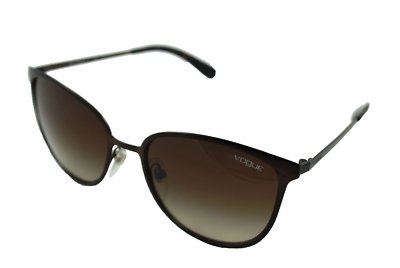 Vogue VO 4002-S Cat-eye Sunglasses Dark Matte Brown Frame Brown Gradient Lenses