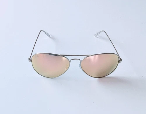Ray-Ban Aviator Sunglasses RB3025 112/69 58mm Iconic Orange Mirror Gold Frame - Picture 14 of 23