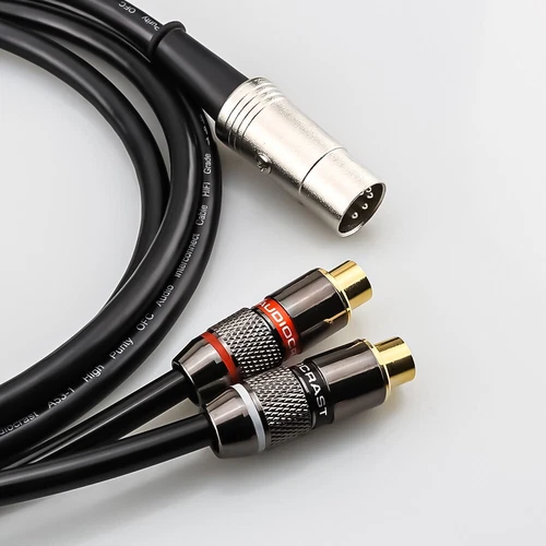Audiophile 1ft 5Pin Din Male to 2RCA Female Jumper Wire For BO,Naim,Quad Systems - Picture 6 of 10