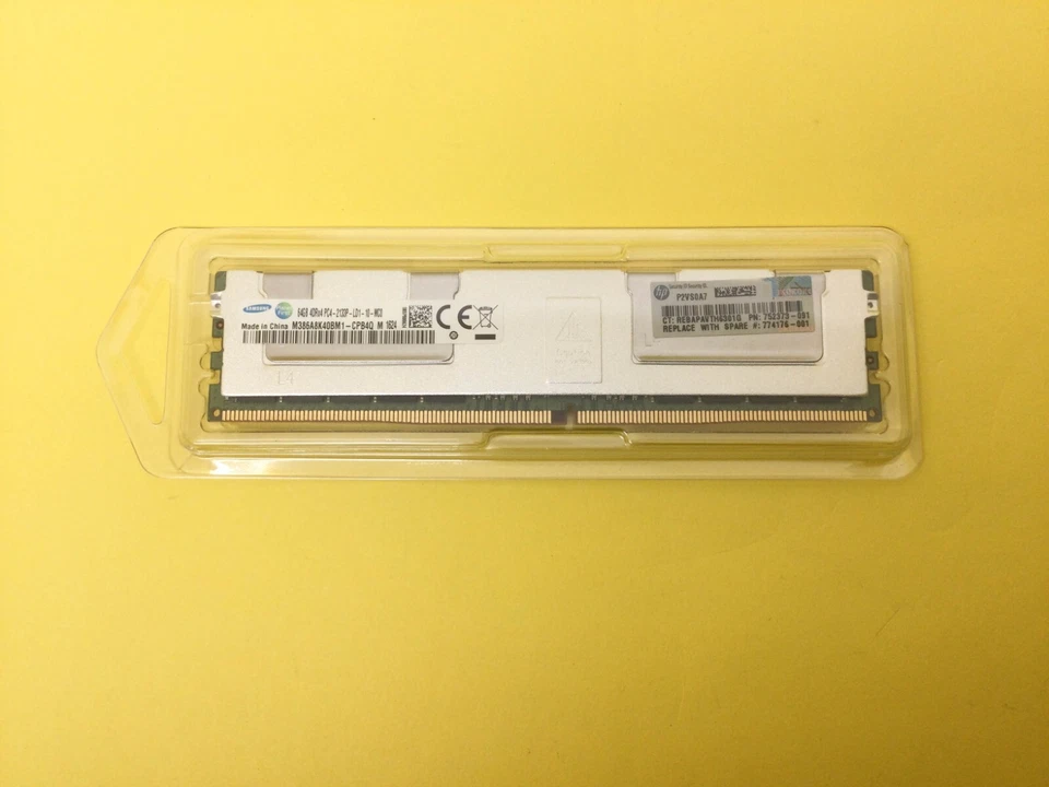 Memoria de servidor 752373-091 HP 64 GB 4RX4 PC4-2133P DDR4 726724-B21 774176-001 Foto 3 de 3