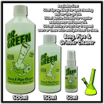 BUDBOMB Dr Green Bong Pipe Grinder Multi Purpose Cleaner Non Toxic