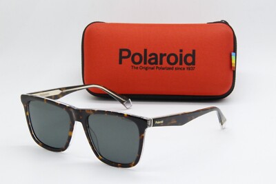 NEW POLAROID PLD 2102/S/X KRZUC HAVANA GOLD AUTHENTIC SUNGLASSES W/CASE 55-17