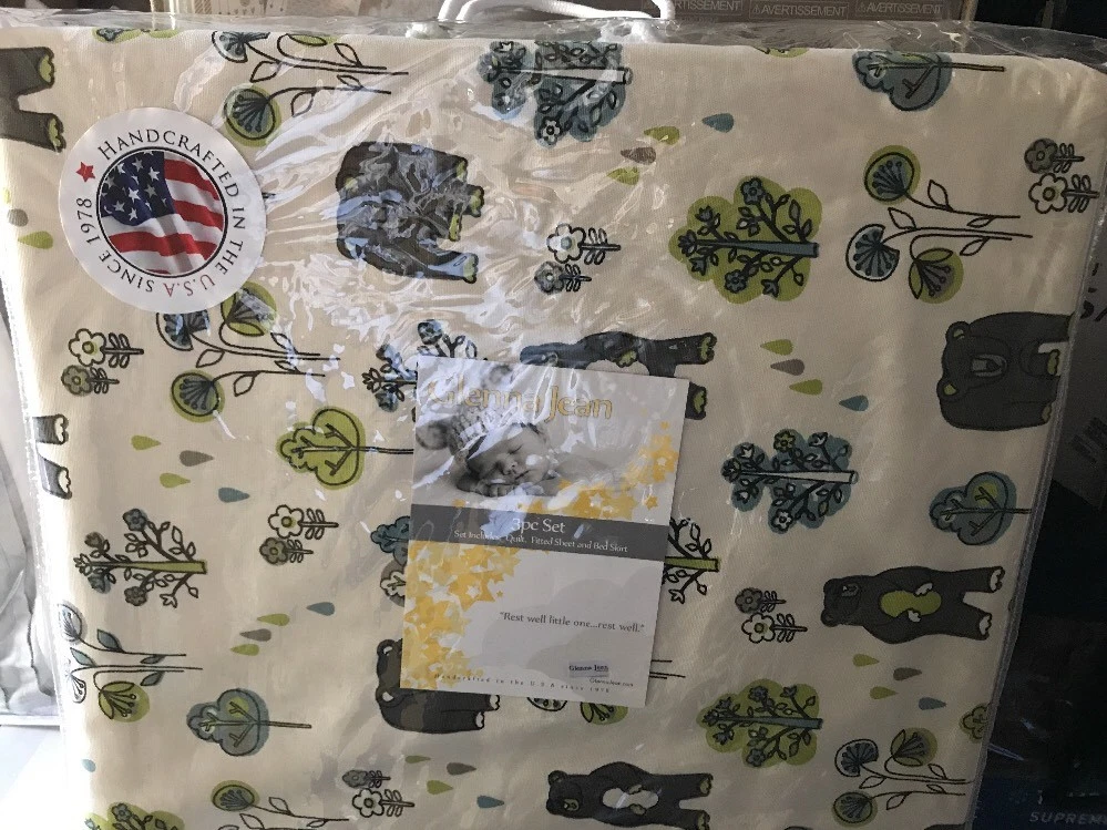 Glenna Jean Victoria 3 Piece Crib Bedding Set North Country