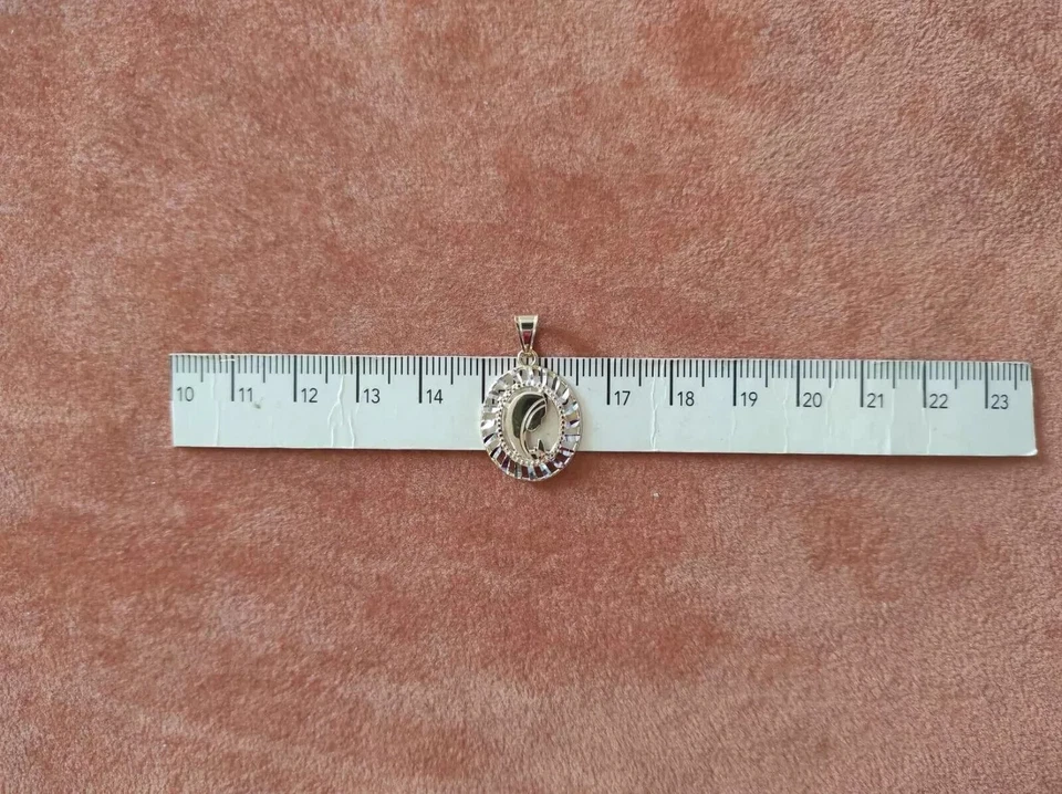 CIONDOLO MEDAGLIA SACRA MADONNA IN ORO GIALLO 18 Kt 750 (6974) - Immagine 3 di 4