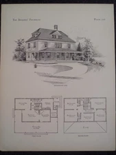 Victorian Design Architecture Shingled Lake House Mansion Plan Historic 1885 226