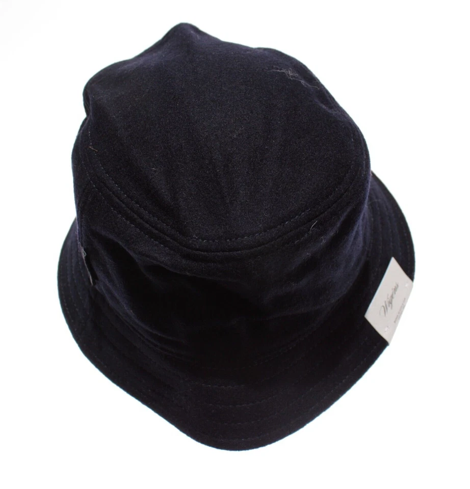 Wigens NWT Bucket Hat Size 59, 7 & 3/8ths in Solid Blue 100% Wool - Image 3 of 4