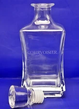 8x4” H -24 Oz COURVOISIER  Collectors Crystal Cognac Bottle/Decanter