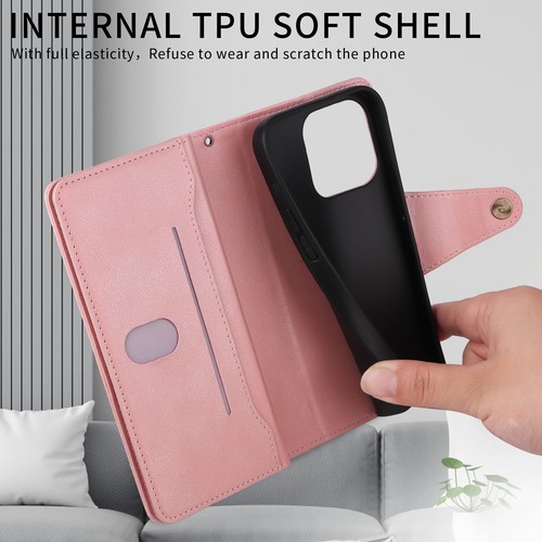 Zip Wallet Leather Flip Case For iPhone 16 15 14 Pro Max 13 12 11 XS XR 8 7 6 Se - Picture 9 of 17