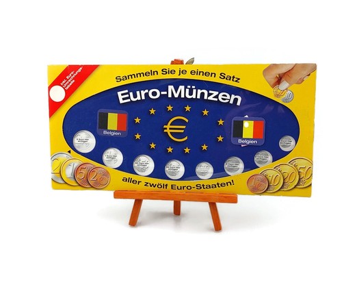 Belgium euro coin holder 2002 Belgian coin collection album made in Germany