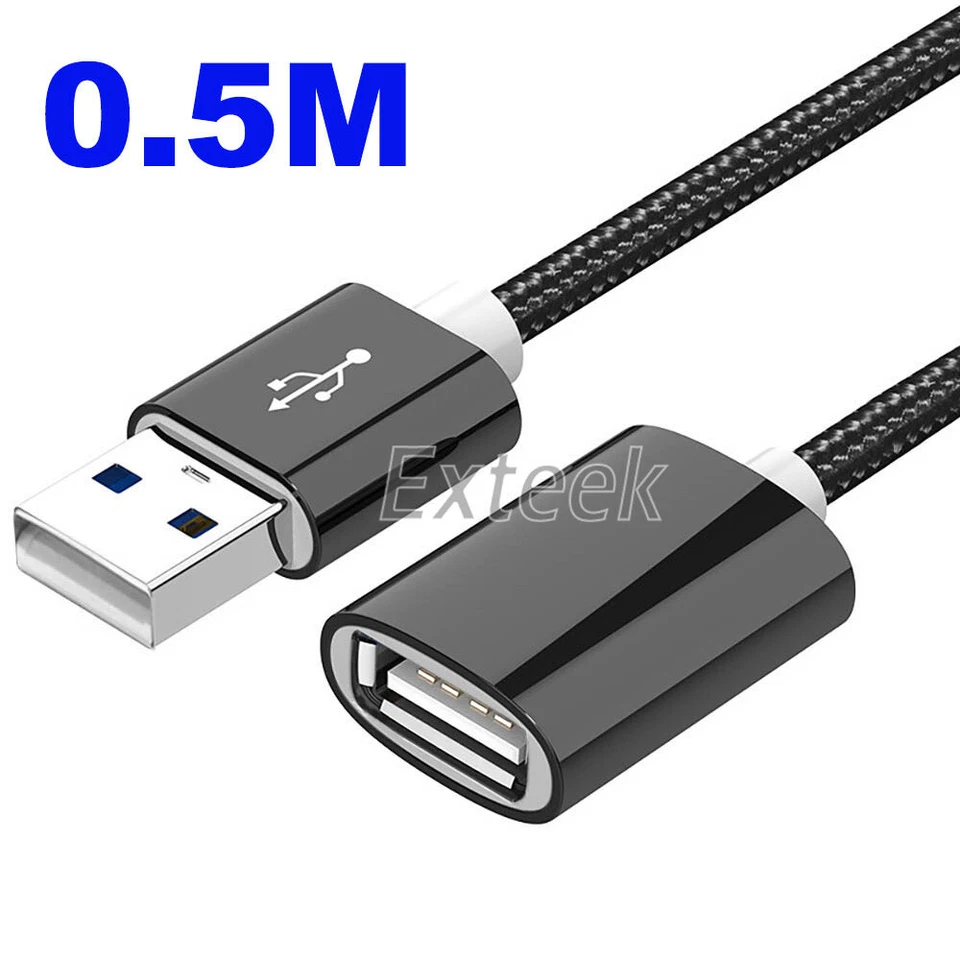 Fast USB 2.0 Data Extension Cable Type A Male to A Female Connection Cord