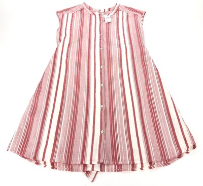 Gap Kids Girls Red White Striped Dress 