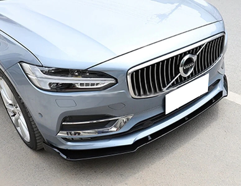VOLVO S90 II 2016+ SPLITTER ANTERIORE SOTTO PARAURTI ABS NERO LAMA 3PZ - Imagen 3 de 4