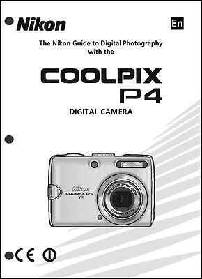 Nikon CoolPix P4 Digital Camera User Guide Instruction Manual | eBay