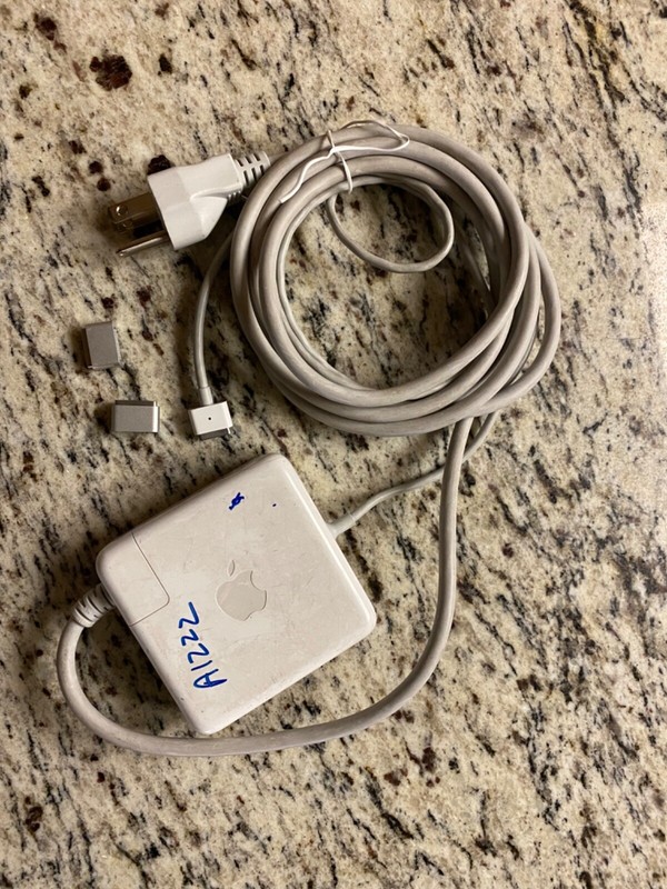 Apple 85W MagSafe Power Adapter A1222 for 15- 17" MacBook Pro and 2 Adapters