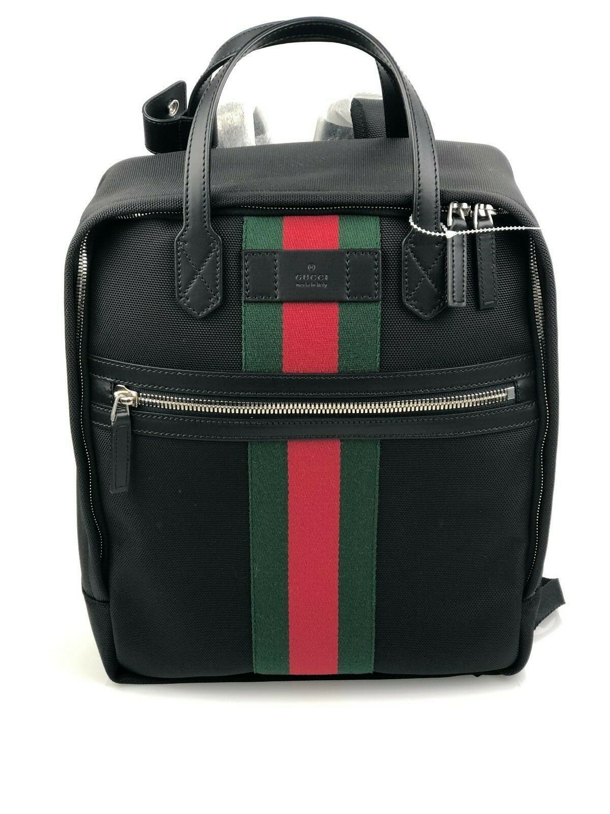 gucci stripe backpack